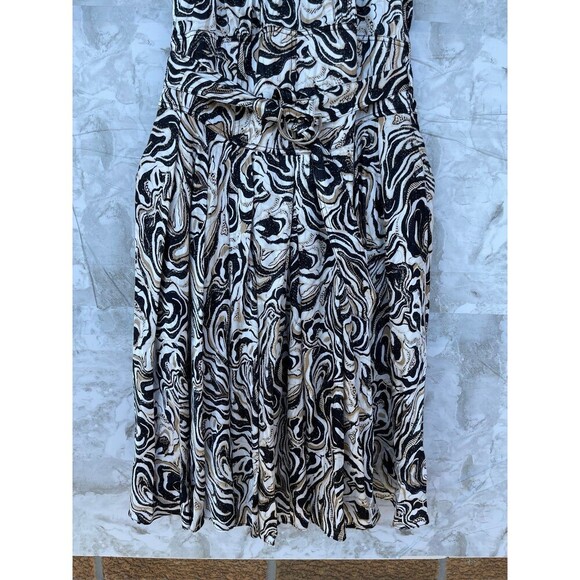 Diane Von Furstenburg Nicola Dress in Marble Black size 6 - Picture 7 of 12